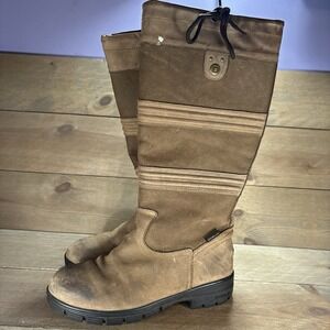 dublin husk II women size 9.5 shoes brown leather tall riding equestrian boots